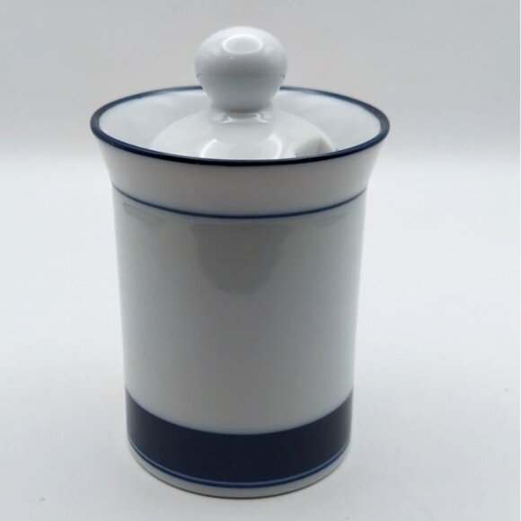 Dansk Concerto Allegro Blue Porcelain Sugar Bowl W/ Lid Minimalist Modern - Picture 7 of 8